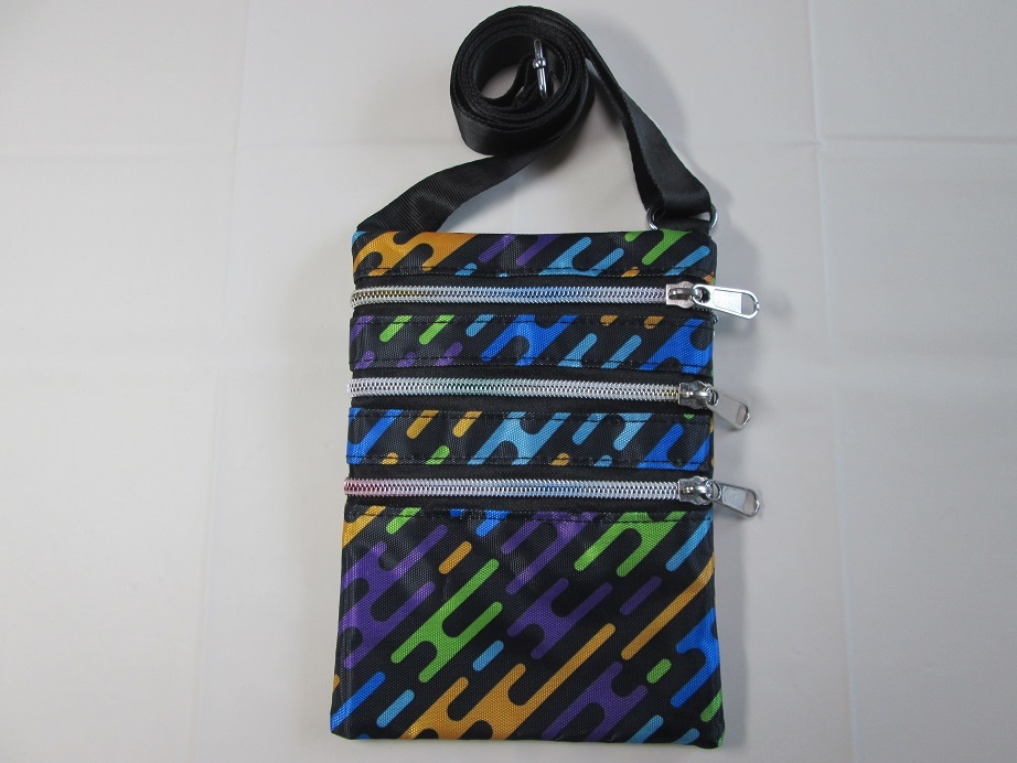 スマホショルダー スマホポーチ ポシェット バッグ 収納 ファスナー 携帯 斜め掛け カラフル レインボー おしゃれ拍卖