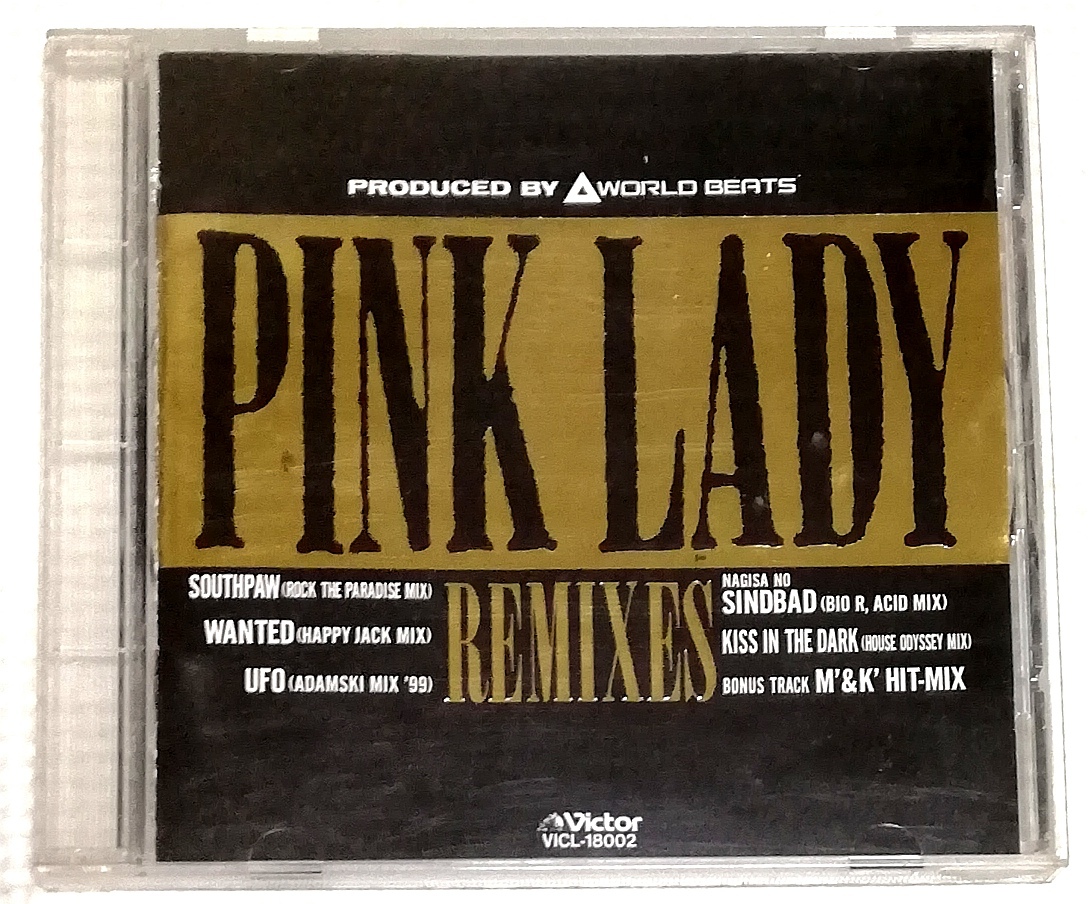 CD PINK LADY ピンクレディ REMIXES/VICL-18002/サウスポー,WANTED,UFO,シンドバッド,KISS IN THE DARK,ボーナス1曲拍卖