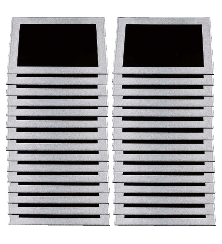 ★業務用漆器耐熱長角懐石炉縁盆銀彩内黒尺4(約423X308mm)30枚食器洗浄機対応越前塗日本製新品拍卖