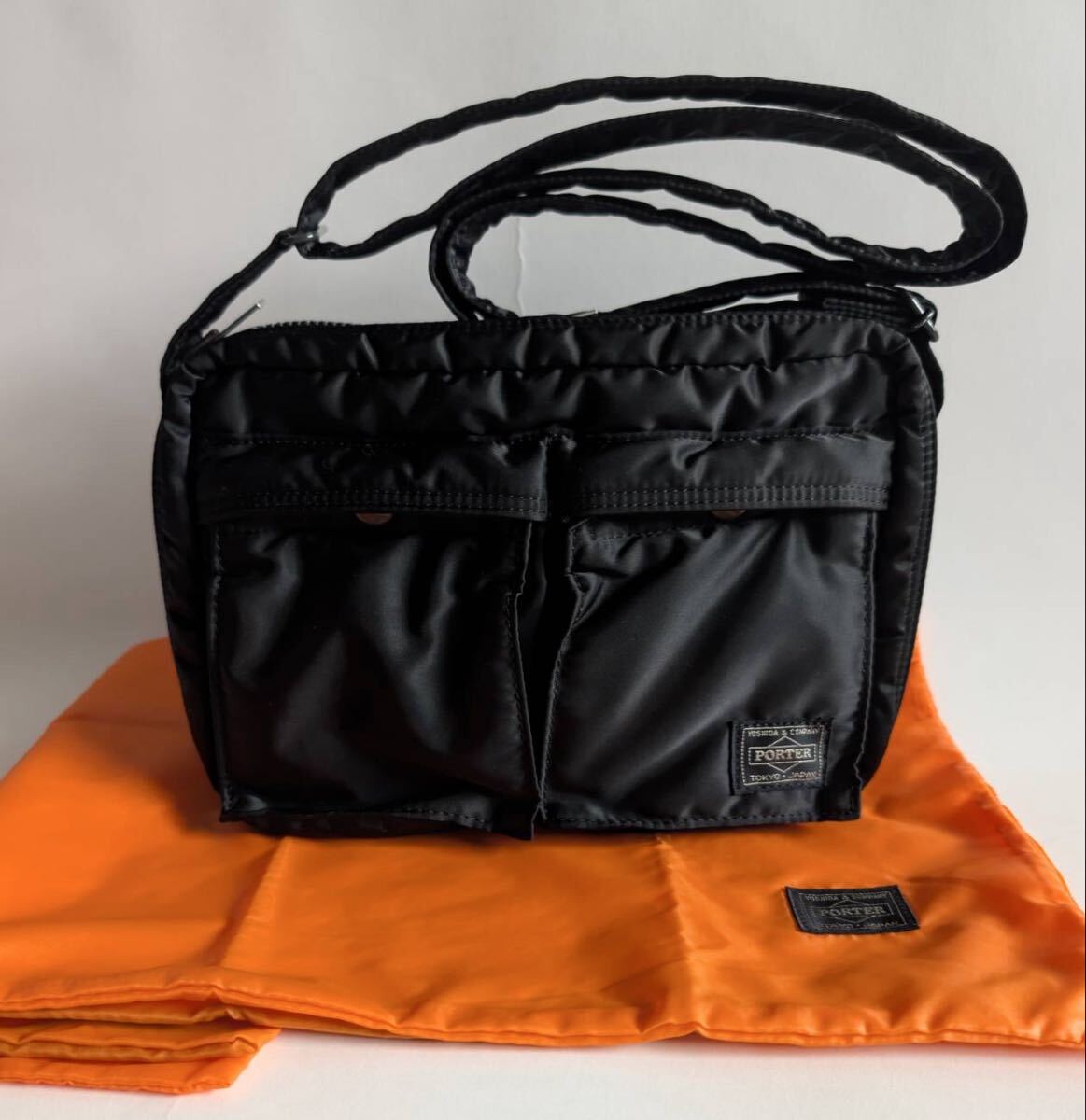 美品 PORTER TANKER ショルダーバッグ バッグ タンカー ポーター ブラック SHOULDER拍卖