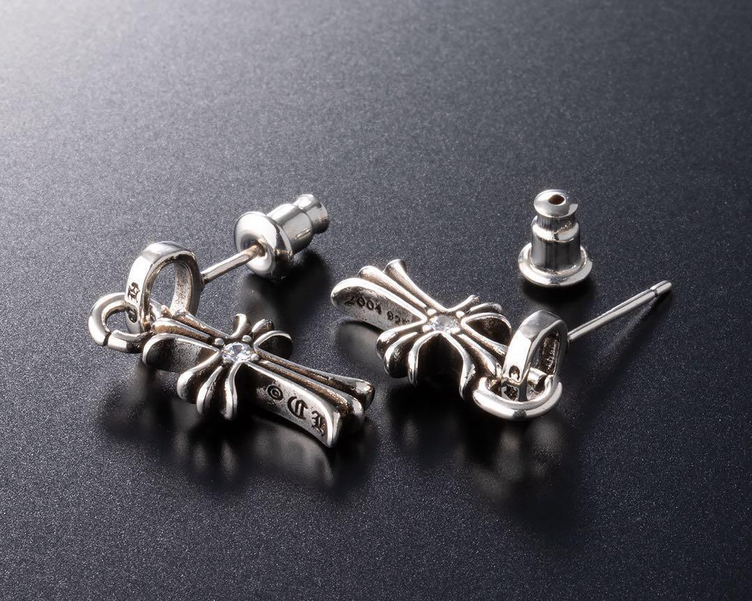 silver925 クロス ピアス 十字架 ベイビーファットシルバー 37 新品拍卖