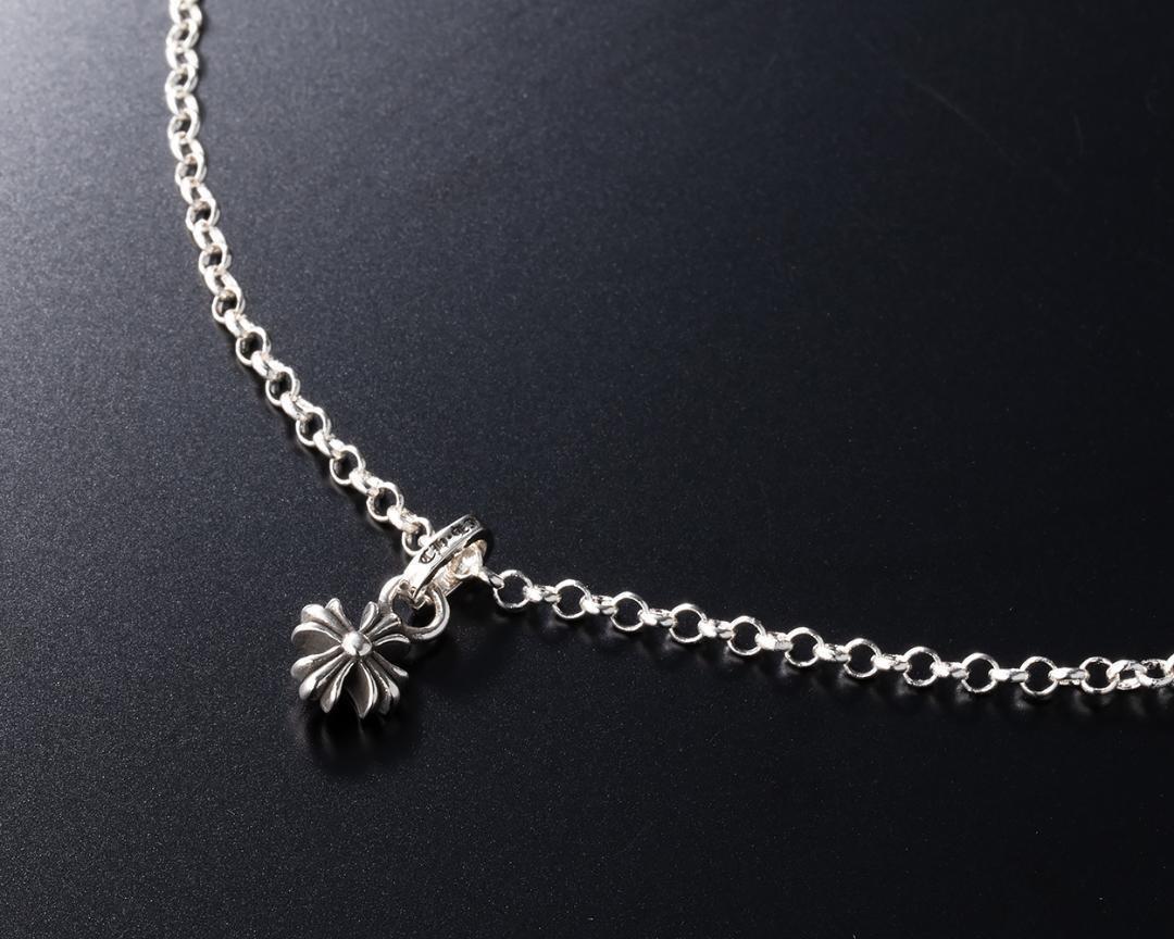 シルバー925 プラス クロス チャーム ペンダント ネックレス 66拍卖