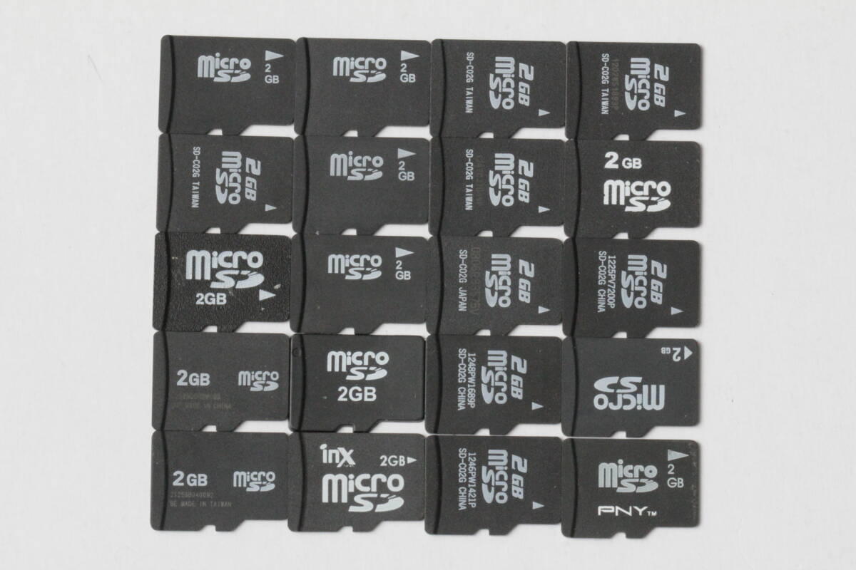 2GB microSDカード ●20枚セット●拍卖