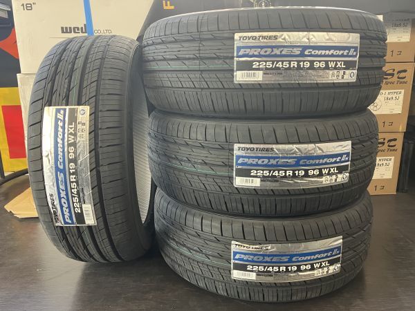 ◆在庫有り!4本set!!225/45R19 225/45-19 TOYOプロクセスコンフォート2S C2S C-HR マツダ6 アテンザ カローラクロスハイブリッド 即納!拍卖