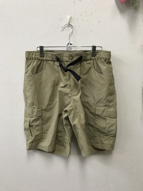 4434 メンズ 【SOUTH FIELD】 ハーフパンツ ベルト付き サイズ:L 色:グリーン拍卖