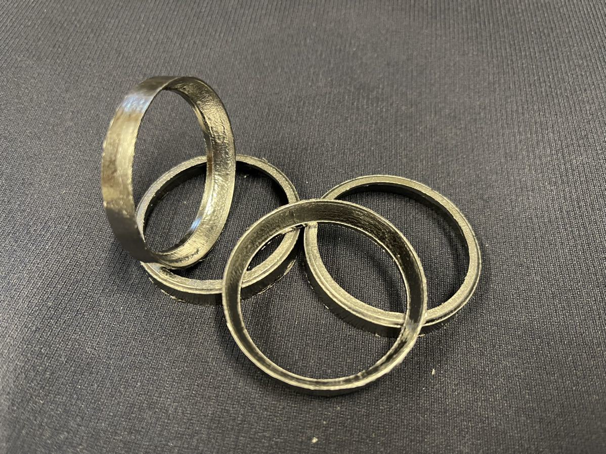 お勧め対策品 2個セット 高密度 ガスケット 脱着簡単 排気効率 エキゾースト テーパー エボ以降 TC M8 65324-83B 排気 フランジ エキパイ拍卖