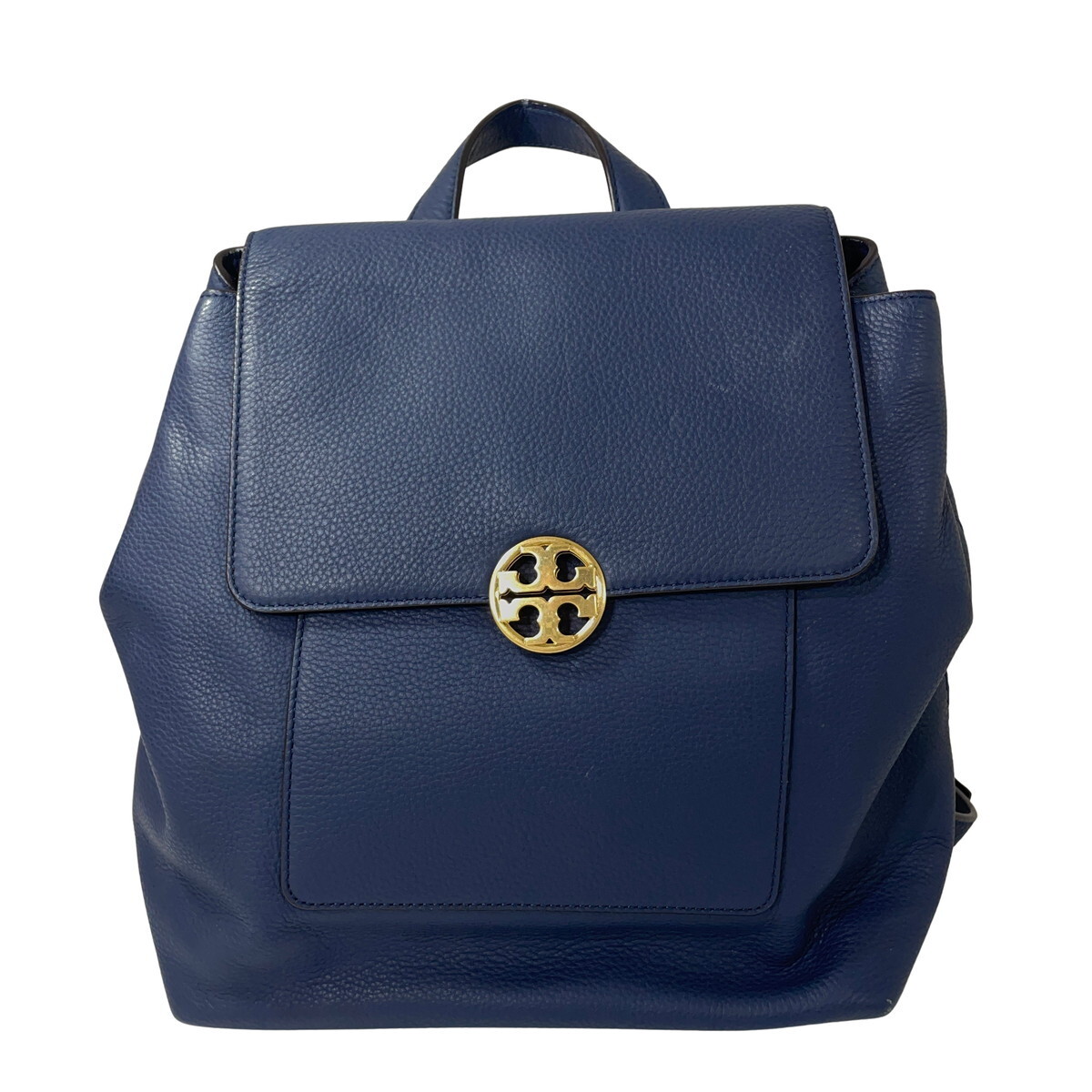 Tory Burch トリーバーチ レザー リュックサック ネイビー拍卖