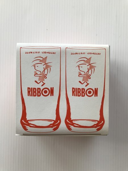 当時物 未使用 デッドストック 特製リボングラス 2個入り サッポロビール リボンシトロン リボンオレンジ コップ  TB634拍卖