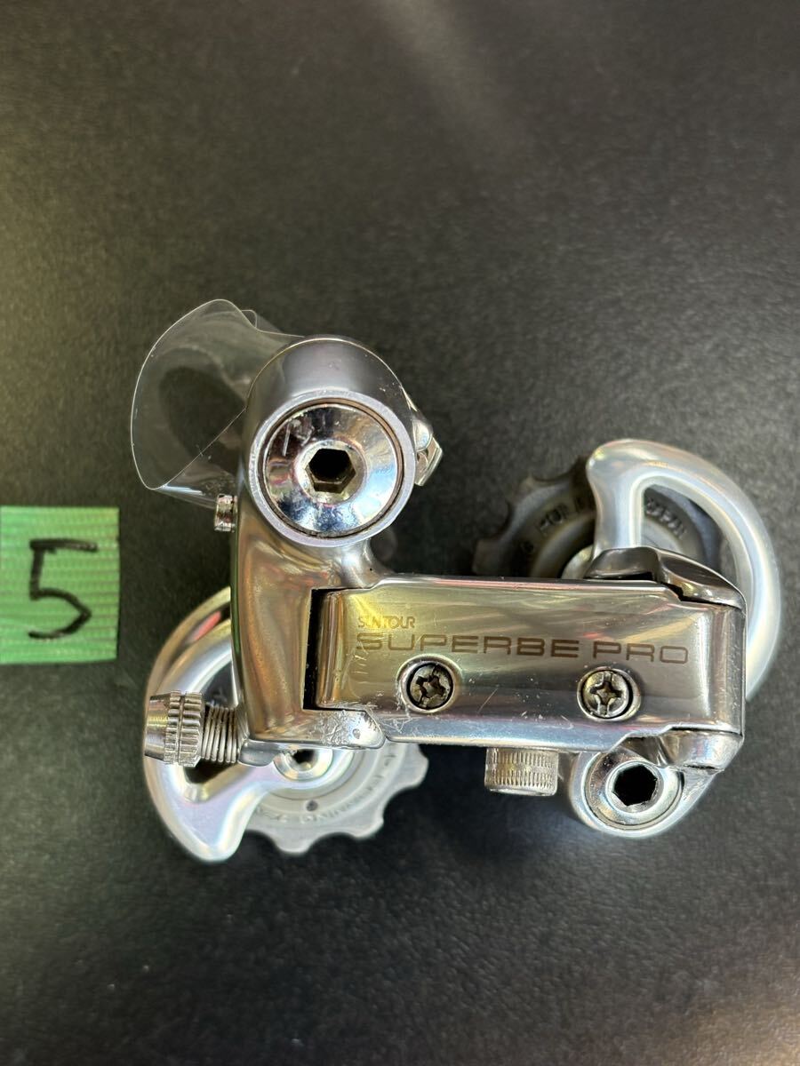 可動品 ビンテージ『サンツアー シュパーブプロ リアディレイラー』(画像が全て ワイヤー止めビスは純正から変更しています)拍卖