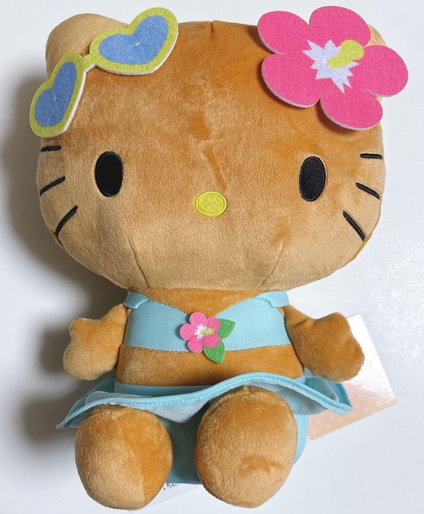 新品 ハローキティ Lぬいぐるみ 日焼けギャルVer. SEGA拍卖