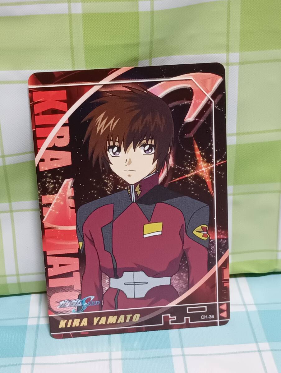 BANDAI 機動戦士ガンダムSEED THE CARD COLLECTION III CH-36 キラ・ヤマト 赤服ver. 箔押し カード 金 ガンダムシード拍卖