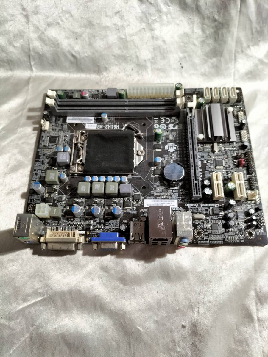★ ECS H61H2-M2 V2.0 LGA1155 H61 MATX●ジャンク拍卖