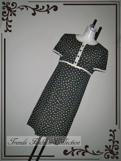 ☆☆ミス アシダ ジュンアシダ ドット柄 リボンモチーフ ワンピース 拍卖