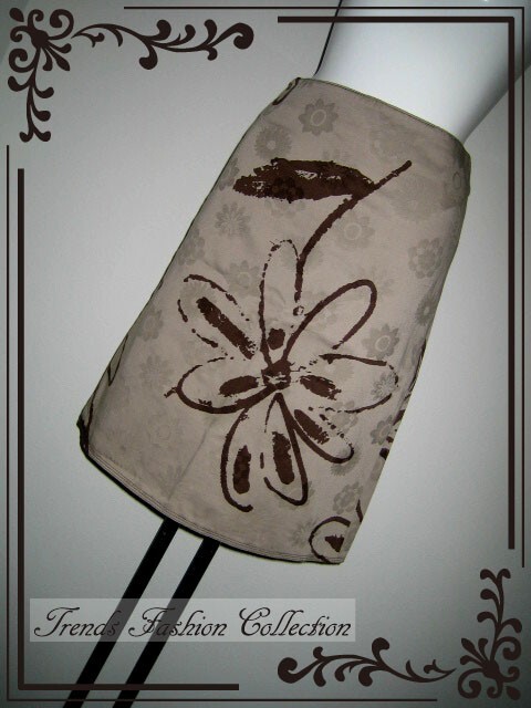 ☆☆23区㈱オンワード樫山 綿100% フラワーモチーフ スカート拍卖