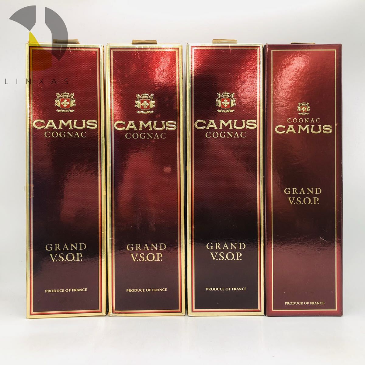 【未開栓】CAMUS カミュ グランド VSOP COGNAC 4本セット まとめ売り 古酒 700ml 40% 箱付 AC0002549053拍卖