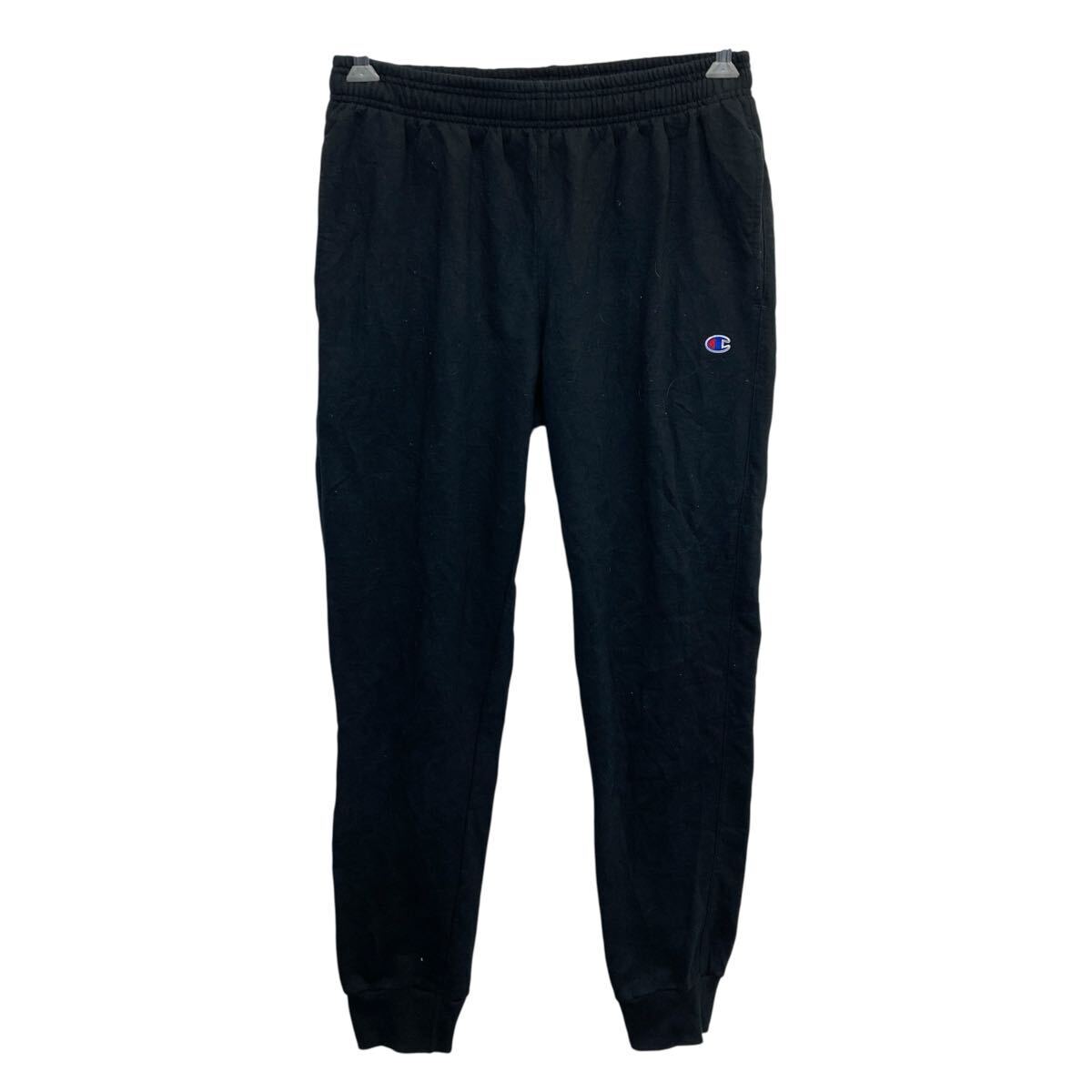 Champion ジャージパンツ L ブラック チャンピオン イージーパンツ ウエストロープ スウェット コットン 古着卸 アメリカ仕入 2508-497拍卖
