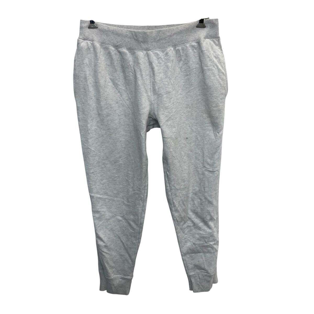 Champion ジャージパンツ XL 杢ホワイト チャンピオン イージーパンツ ウエストロープ スウェット コットン 古着卸 アメリカ仕入 2508-498拍卖