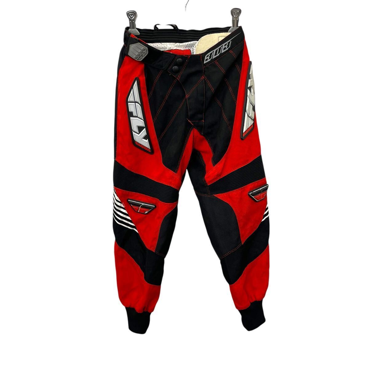 FLY RACING キッズ モトクロスパンツ W22 フライレーシング レッド ブラック バイカーパンツ 古着卸 アメリカ仕入 2508-667拍卖