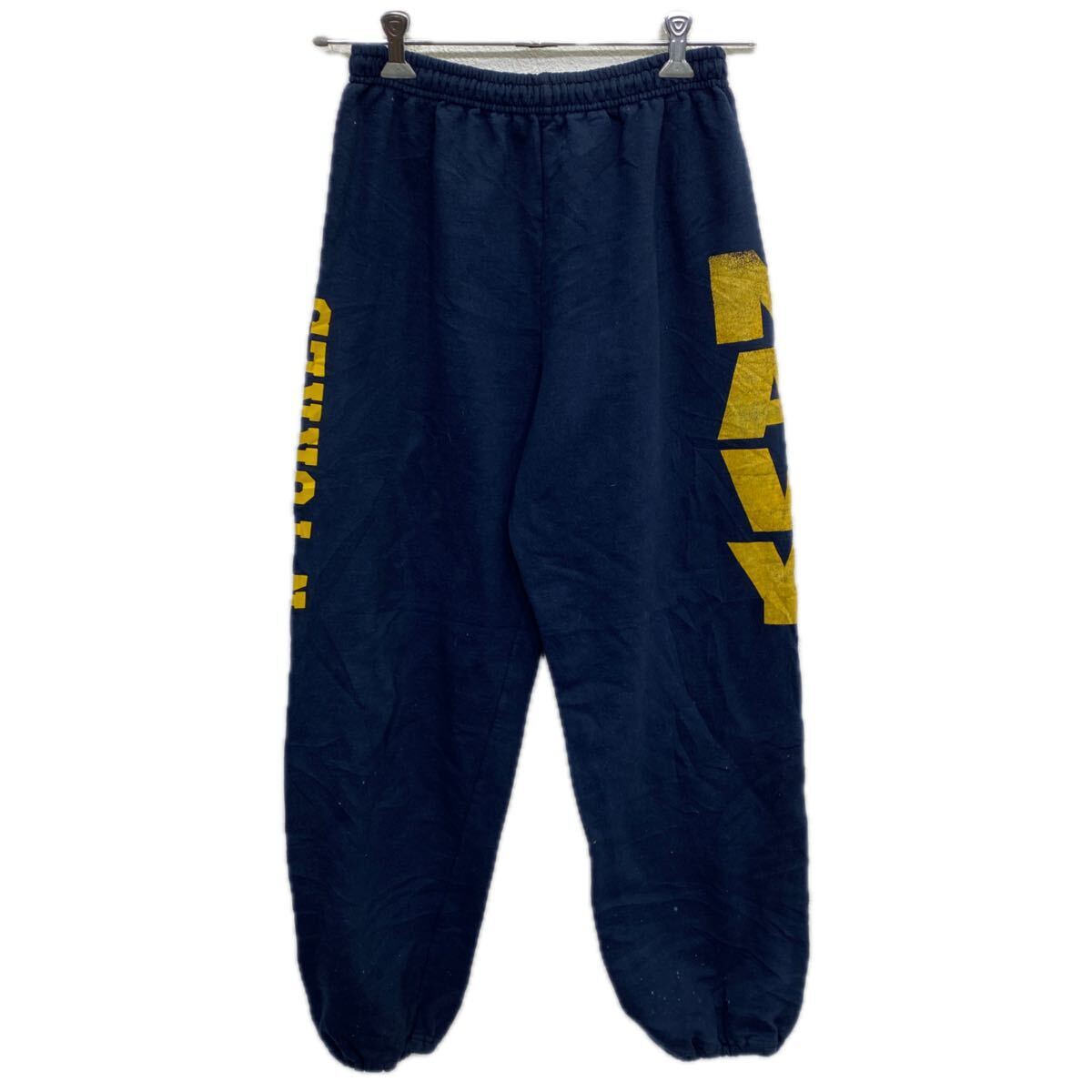 GILDAN プリント スウェットパンツ M ネイビー ギルダン NAVY 裏起毛 ジャージパンツ イージーパンツ 古着卸 アメリカ仕入 2508-787拍卖