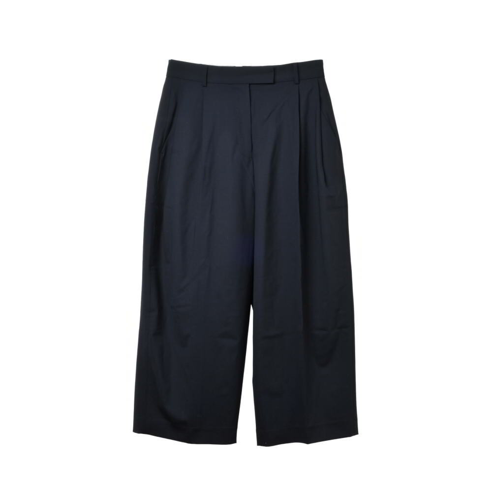 未使用 ETRE TOKYO アジャスタブル タック ワイド スラックス パンツ S ダークネイビー エトレトウキョウ KL4BHQCS87拍卖