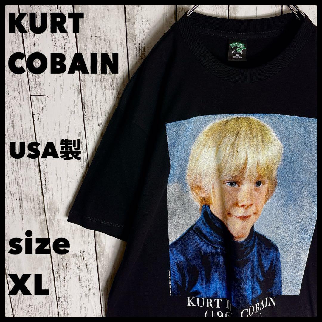 バンドtシャツ XL 両面プリント カートコバーン 幼少期 USA製 古着拍卖