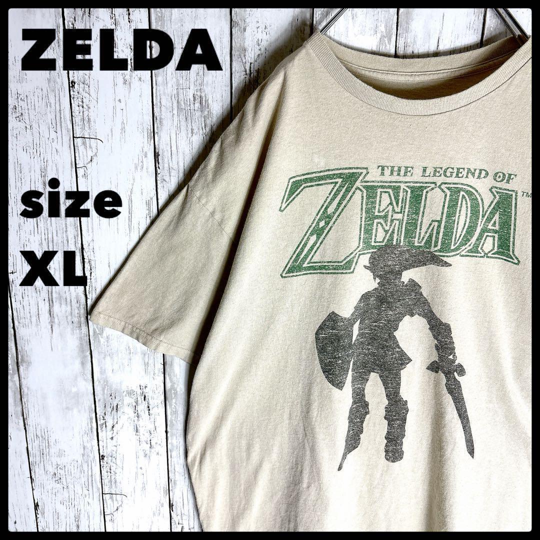 ZELDA ゼルダの伝説 tシャツ ゲーム XL オフィシャル 古着 ベージュ 拍卖
