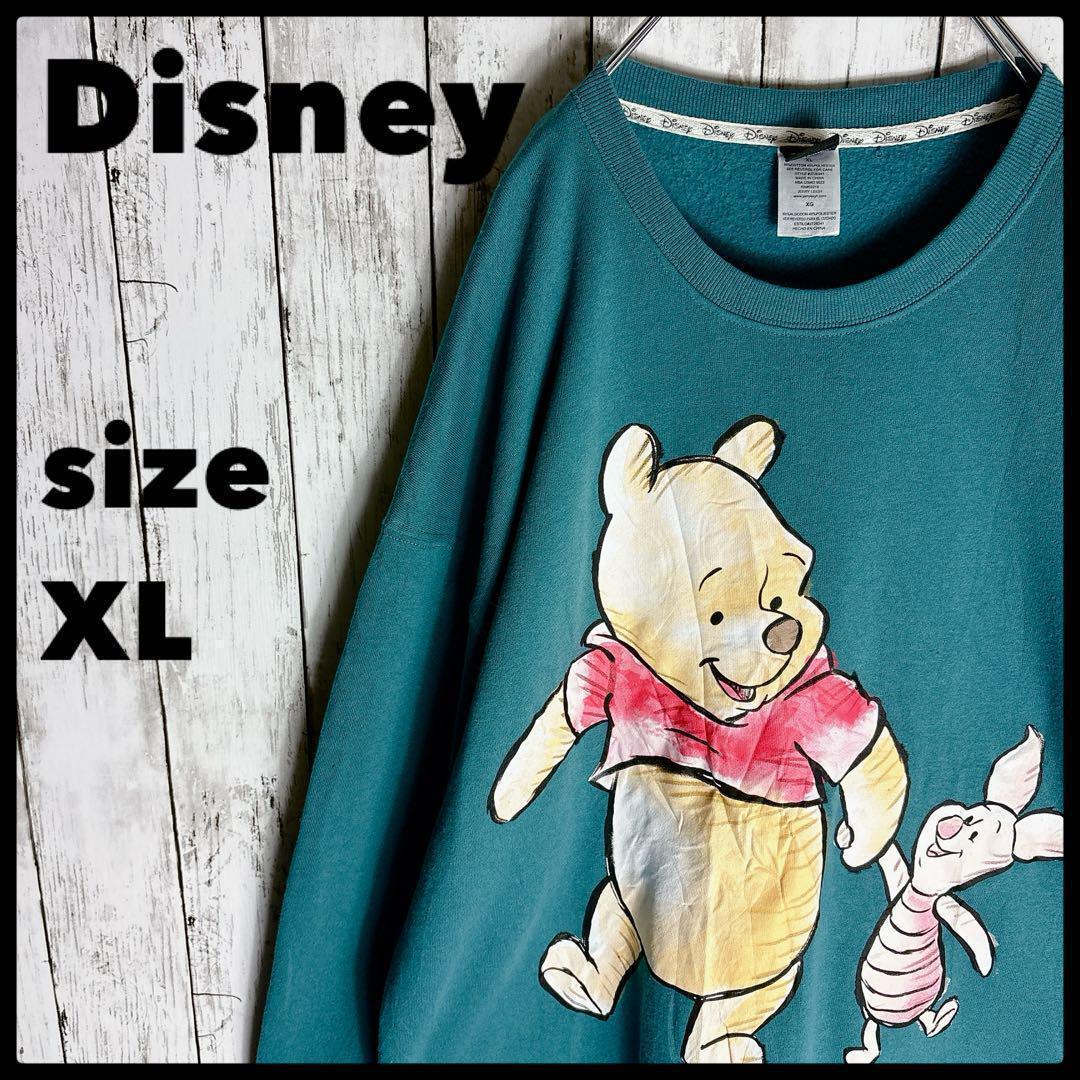 スウェット プーさん Disney XL オールドディズニー トレーナー古着拍卖