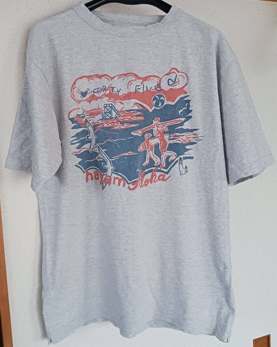 美品 45R 45rpm フォーティファイブアール Tシャツ カットソー トップス グレー拍卖