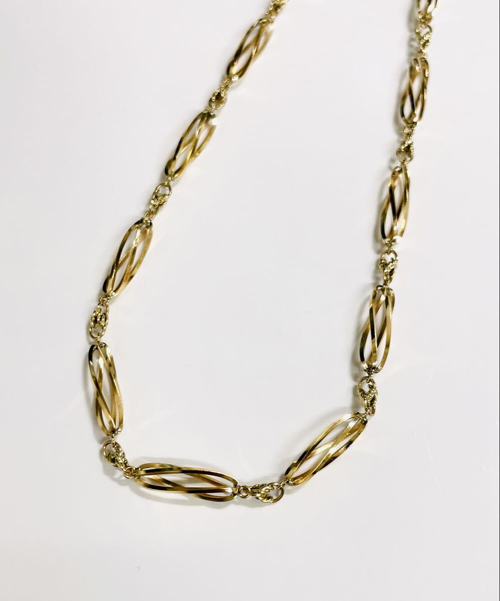 ☆K18 デザイン柄ネックレス 45.5cm☆拍卖