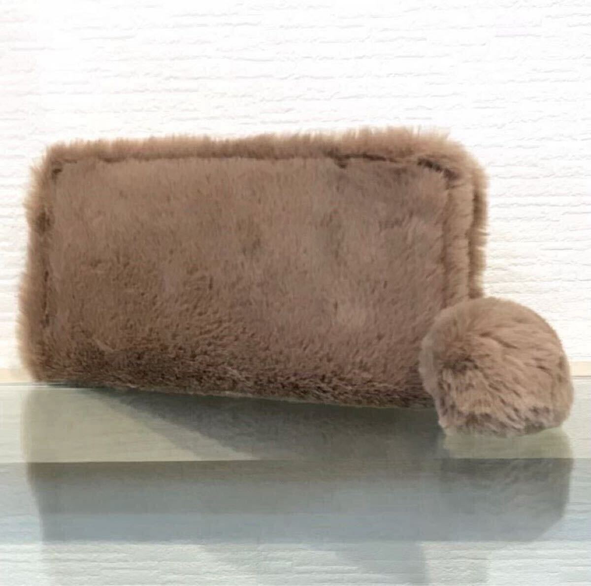 新品 長財布 ふわふわ ファー 可愛い レディース拍卖