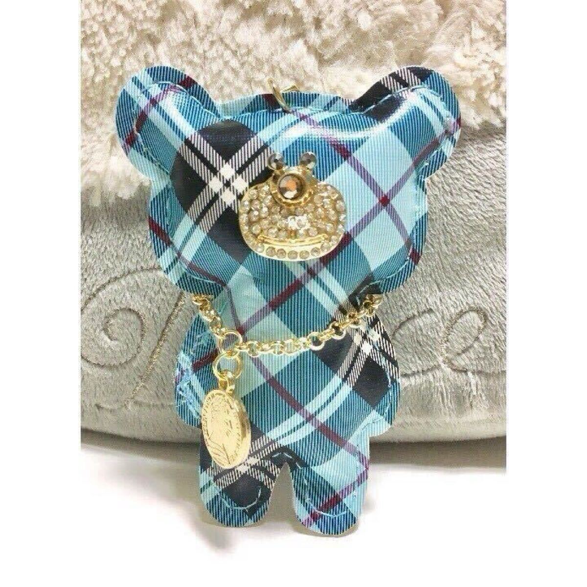 新品/可愛い/くまさん/バッグチャーム/キーリング付き/キーホルダー/レディース バッグ 可愛い ブルー拍卖