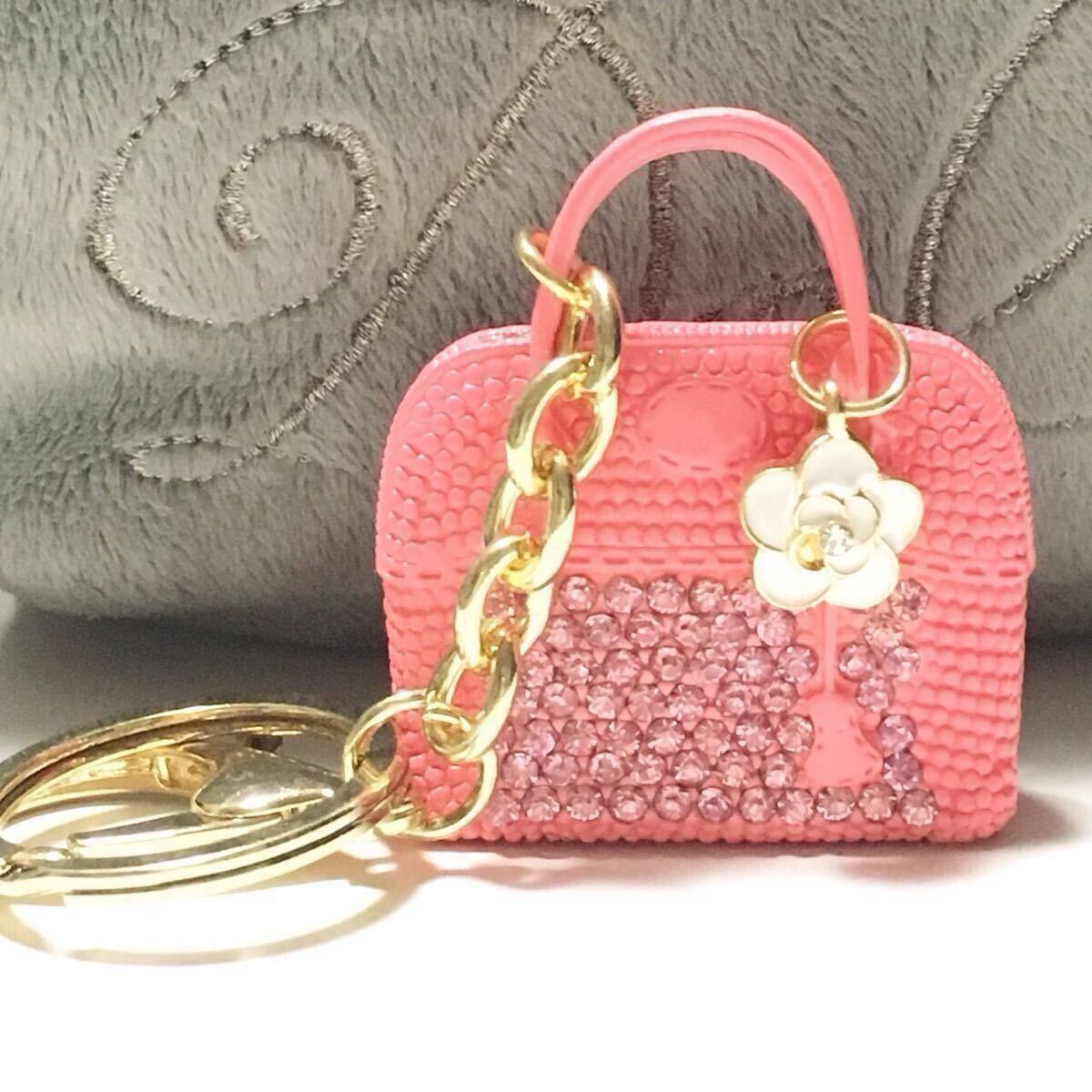 新品/バッグチャーム /キーホルダー バッグ カメリア レディース バッグ ピンク拍卖