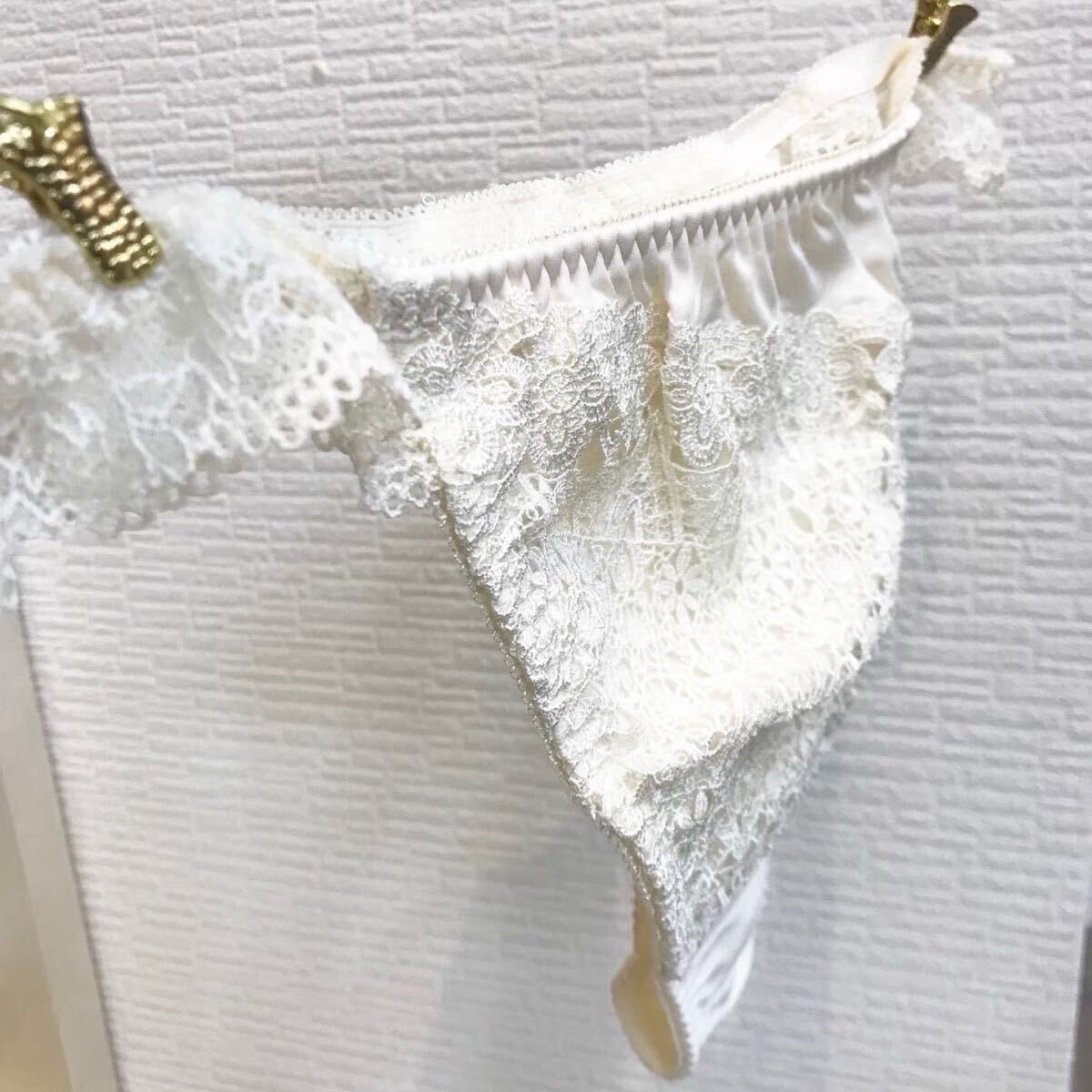 新品 SALE 定価 1,954円 Lサイズ ショーツ 綺麗 タンガ フィラメージュ レース拍卖