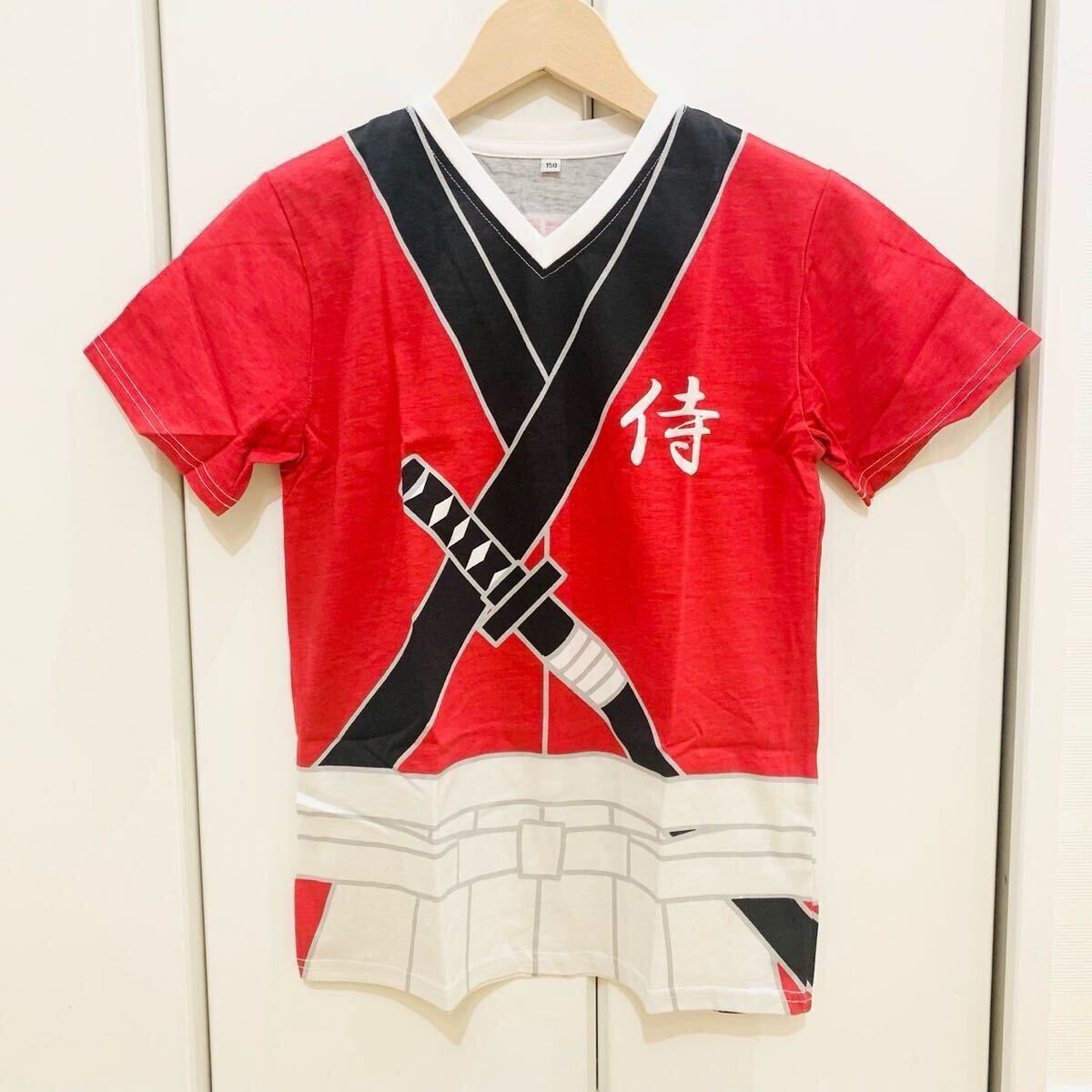 新品 SALE 150cm 定価1,980円 Tシャツ なりきり キッズ 綿100% 和風 子供 男の子拍卖