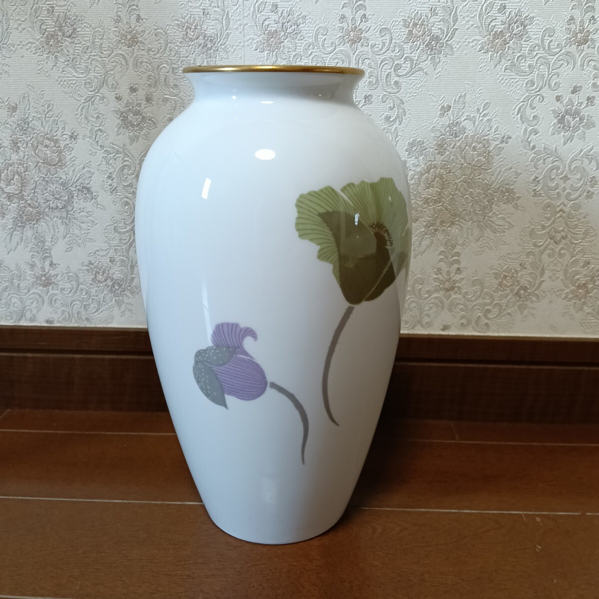 大倉陶園 OKURA 花瓶 ベース アンティーク マイセン ノリタケ拍卖