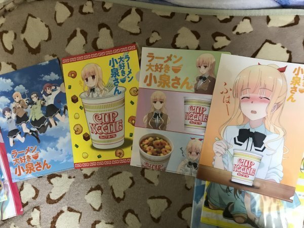 d077クリアファイル ラーメン大好き小泉さん カップヌードル セブンイレブン限定特典 全4枚セット拍卖