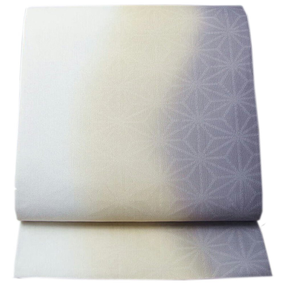 夏物 袋帯 西陣織 紗 新品 仕立て上り もじり紗 康彩 ぼかし麻の葉 西陣織物 帯 盛夏 夏物 正絹 夏用 フォーマル 夏 夏帯 夏着物 夏の帯拍卖