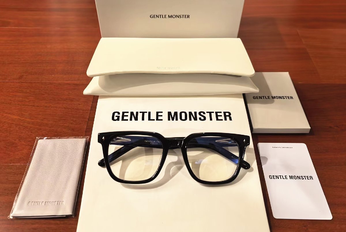 新品未使用※人気モデル*GENTLE MONSTER・ジェントルモンスター BOLD メガネ OJO 登坂広臣 BTS 愛用・ブラック・メガネフレーム・黒拍卖