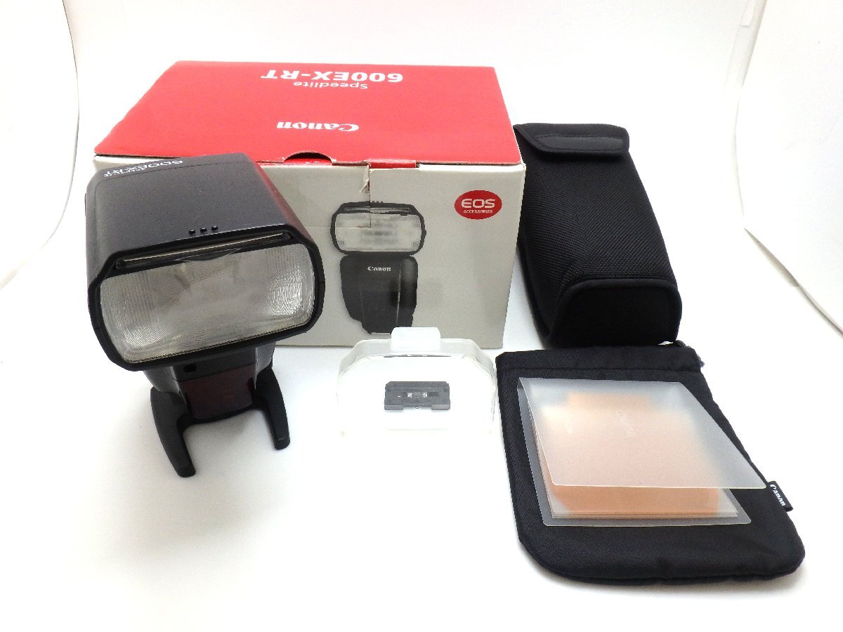 1円★ハローカメラ★7759 キャノン Canon スピードライト600EX-RT B.803118398 箱有 動作品 即決あり【外観は綺麗】 拍卖