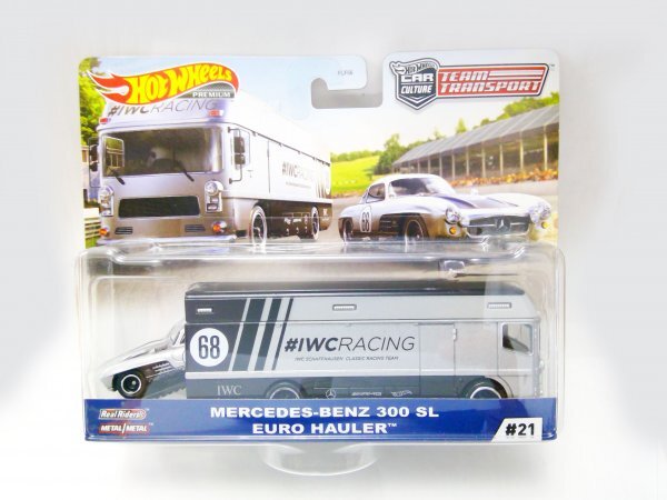 【SQ081】未開封 ホットウィール MERCEDES-BENZ 300 SL メルセデスベンツ / EURO HAULER ユーロ ハウラー チームトランスポート #21拍卖