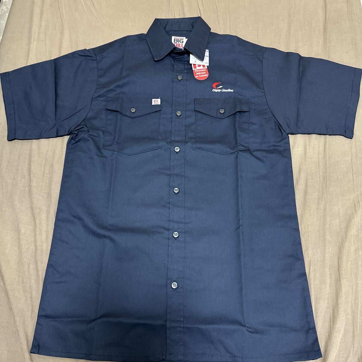 ★ BIGBILL 半袖ワークシャツ ネイビー M 新品 デッキーズ REDKAP拍卖