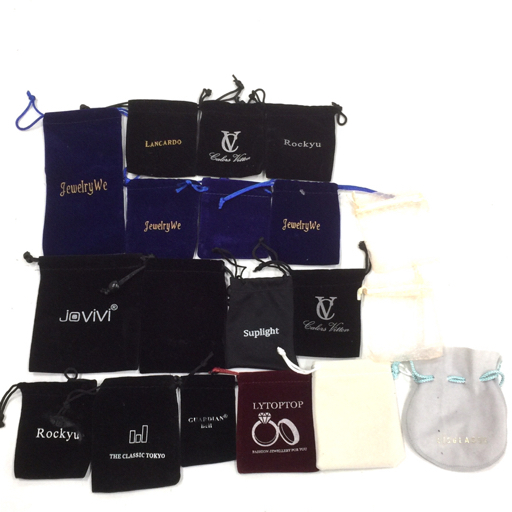 【付属品のみ】 アクセサリー 保存袋 巾着袋 Jewelry We / THE CLASSIC TOKYO / LANCARDO 等 まとめ セット拍卖