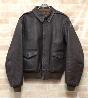THE REAL McCOY'S ザリアルマッコイズ A-2フライトジャケット DRAWING 30-1415 レザー ブラウン 40 111432775#2拍卖