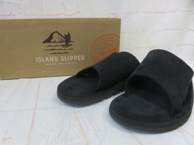 箱有 ISLAND SLIPPER アイランドスリッパ サンダル スライドサンダル IB8705U ブラック 9 991805775#5拍卖