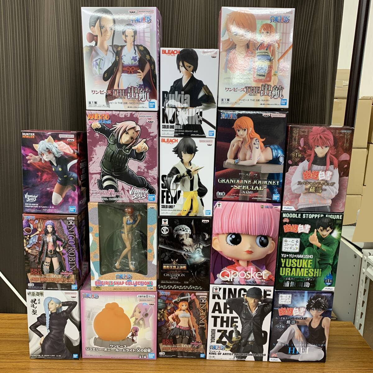 プライズフィギュア ルームライト まとめ ジャンク 18点/ジャンプ系 ワンピース 呪術廻戦 HUNTER×HUNTER NARUTO 幽遊白書 BLEACH拍卖