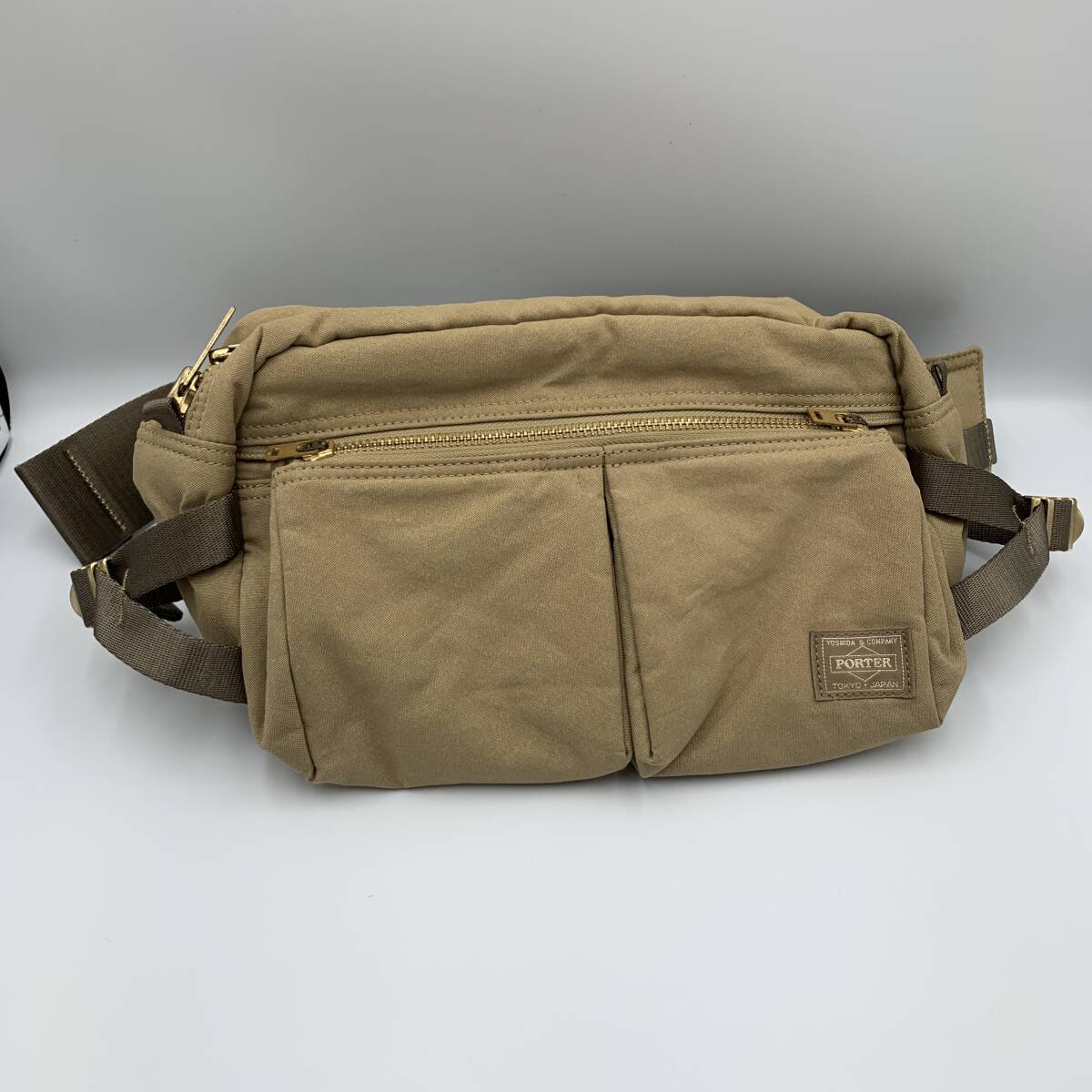 ポーター ドラフト ボディバッグ ショルダーバッグ ベージュ カーキ PORTER DRAFT ウエストポーチ 吉田カバン拍卖