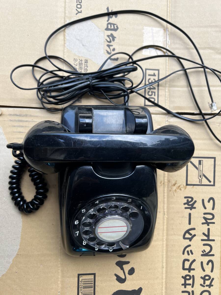 黒電話 600-A2 日本電信電話株式会社 アンティーク 昭和レトロ 日本電信電話公社 ダイヤル式電話機 ダイヤル式②拍卖