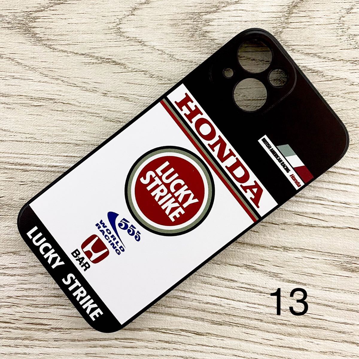 ラッキー ストライク B・A・R ホンダ iPhone 13 ケース F1 BAR 006 ジェンソン・バトン 佐藤琢磨 BAR スマホ拍卖
