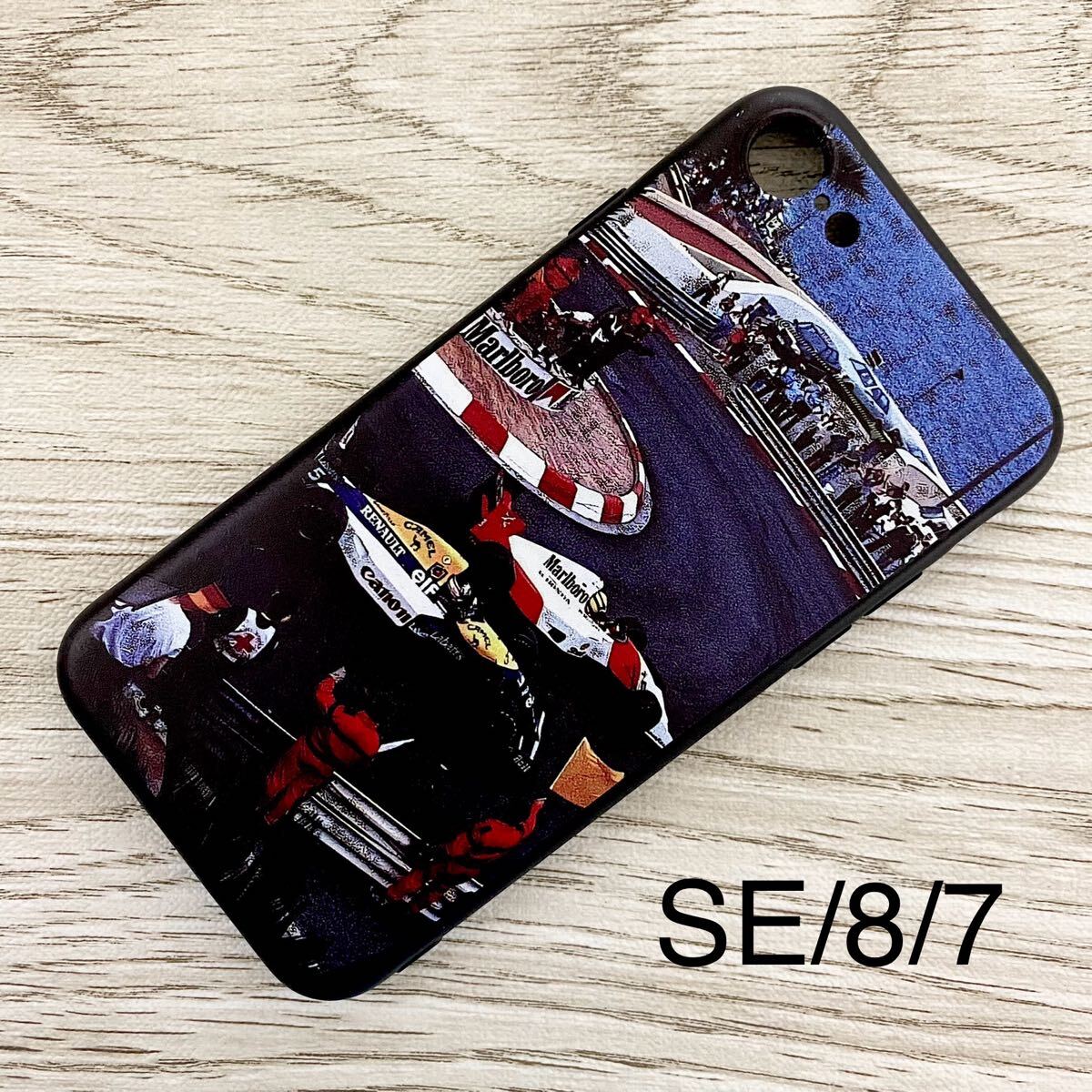 アイルトン・セナ ナイジェル・マンセル iPhone 8 / 7 / SE ケース F1 モナコ ローズ・ヘアピン マクラーレン ホンダ ウィリアムズ スマホ拍卖