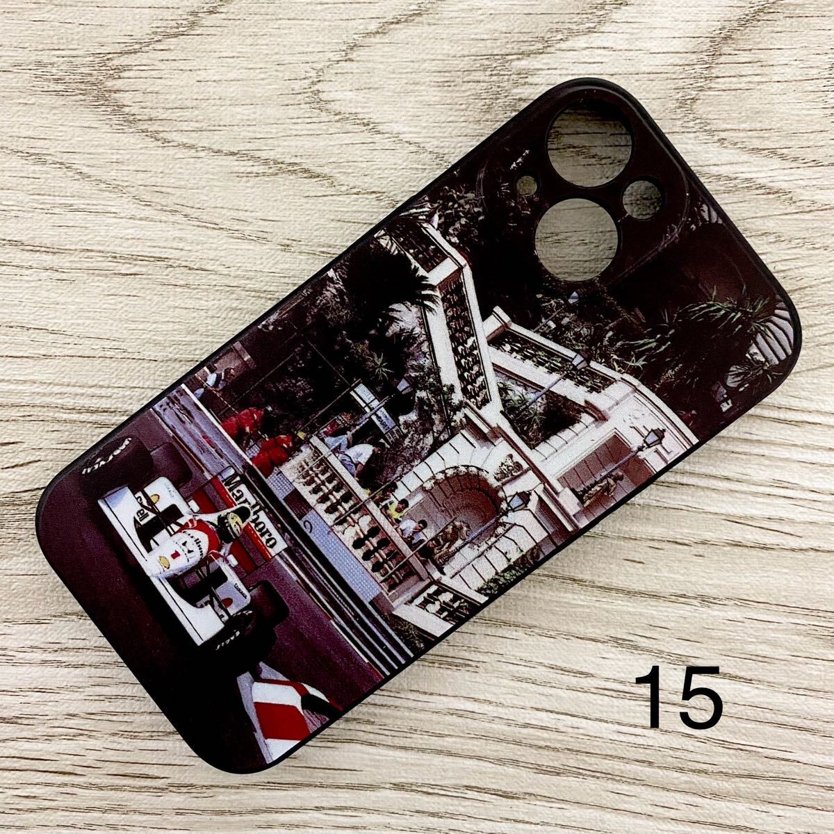 アイルトン・セナ モナコ GP iPhone 15 ケース F1 ローズ・ヘアピン マクラーレン ホンダ スマホ拍卖